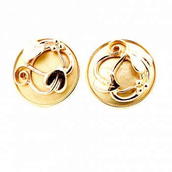 9ct gold 2-tone Clogau Stud Earrings